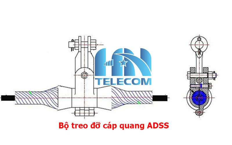 Cấu tạo bộ phận của treo cáp quang