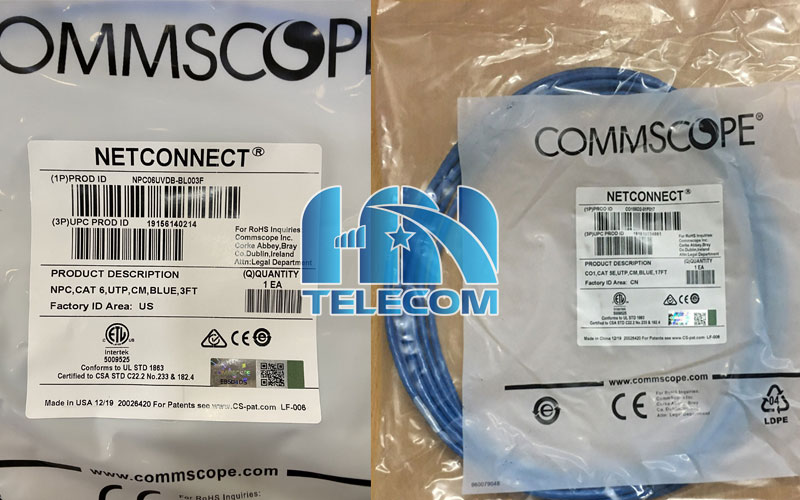 Dây nhảy mạng cat6 chính hãng commscope