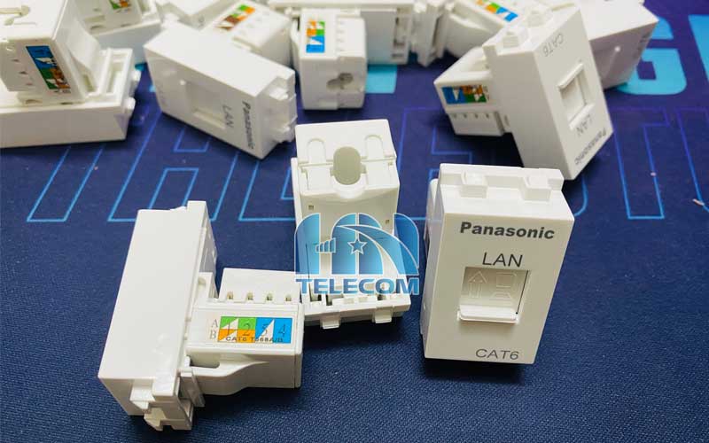 nhân mạng cat6 panasonic âm tường