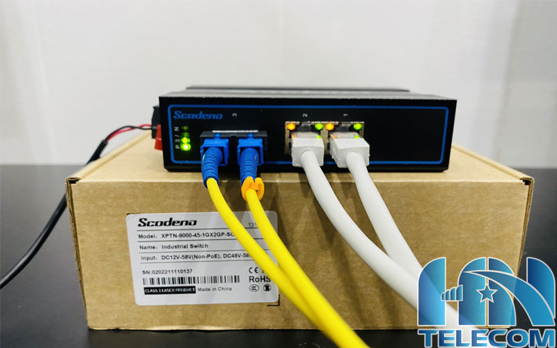 Switch công nghiệp 2 cổng POE 100M