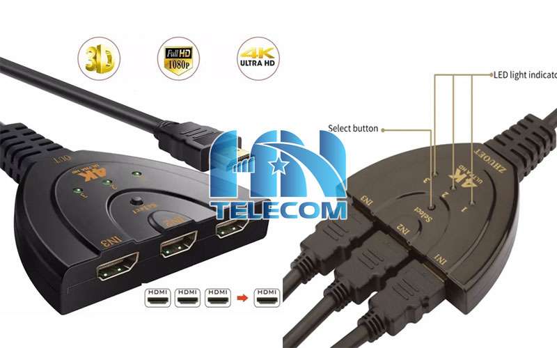 Cáp gộp hdmi 3x1