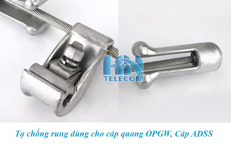 Lắp đặt tạ chống rung cáp quang opgw