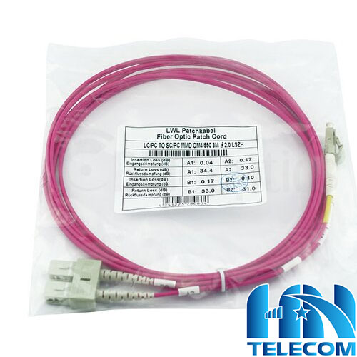 dây nhảy multimode patchcord cable om4