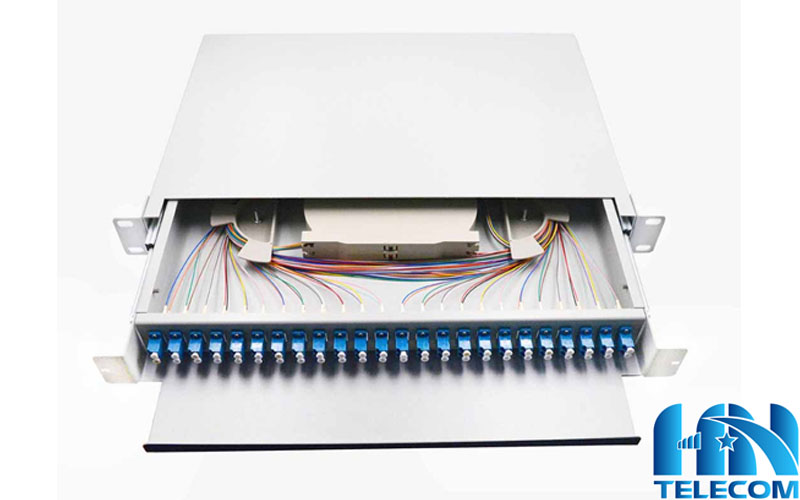 Cấu tạo của Hộp phối quang ODF 8FO khay trượt gắn rack 19" 3M Telecom