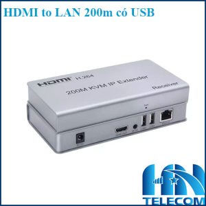 Bộ kéo dài HDMI to LAN 20m có USB