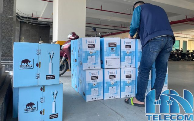 Dây cáp mạng Cat6 UTP Vinacap | Viễn Thông VTHN