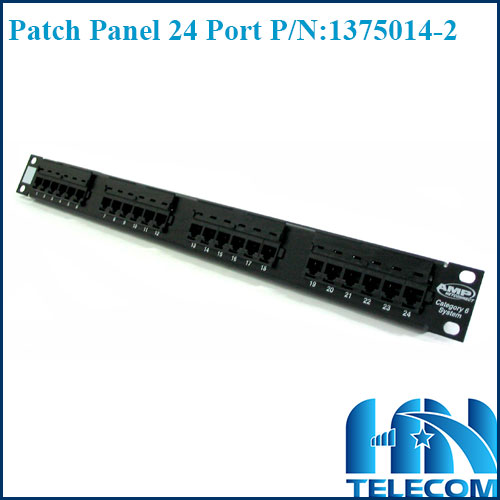 Patch panel 24 port cat6 amp commscope