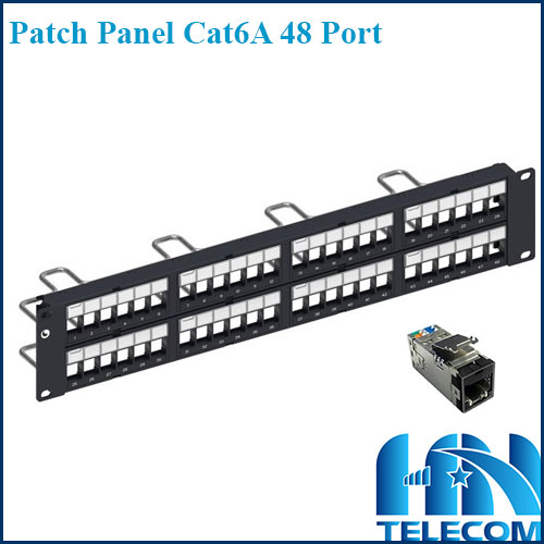 Patch panel cat6a 48 port chống nhiễu