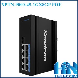 Switch poe công nghiệp 8 port poe 1 port sc scodeno