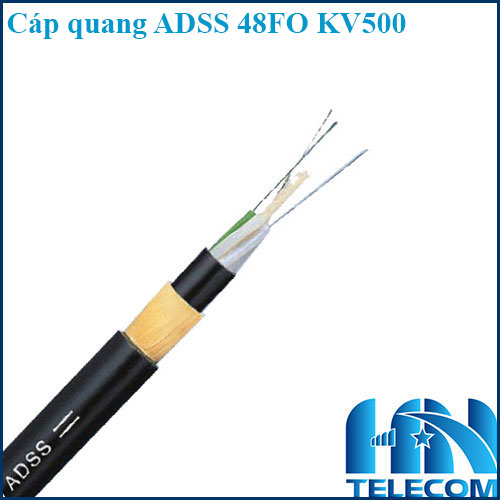 Cáp quang treo ADSS 48Fo KV500