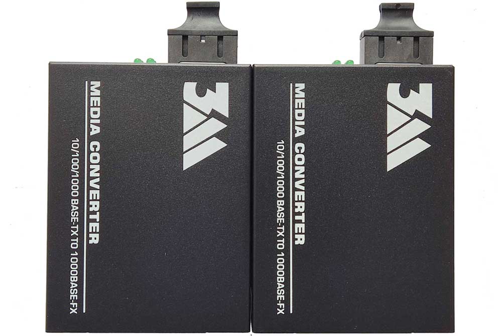 Converter quang 3M 2 sợi 1G 3M-1G-2SC |3M Telecom
