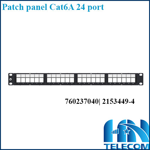 Patch panel 24 port cat6a commscope