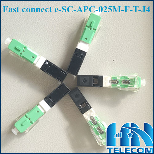 Fast connector e-SC-APC-025M-F-T-J4