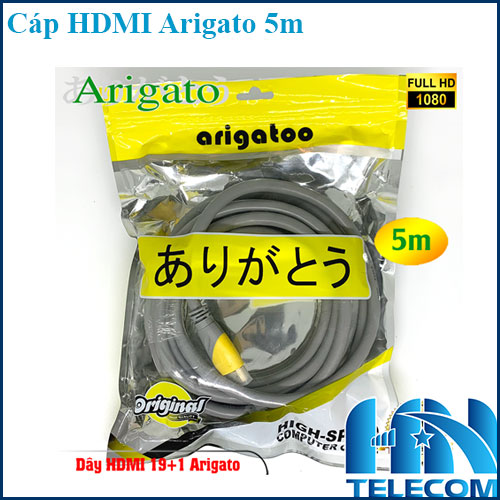 cáp HDMI 5m Arigato chính hãng