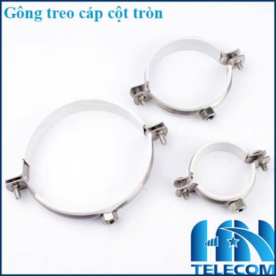 Gông treo cáp quang cột tròn | Viễn Thông VTHN