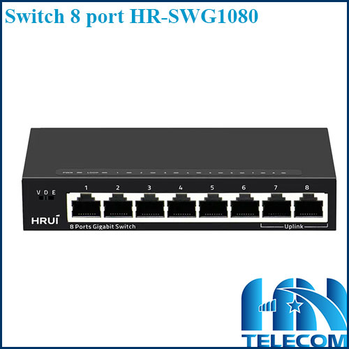 Switch hrui HR-SWG1080 8 port