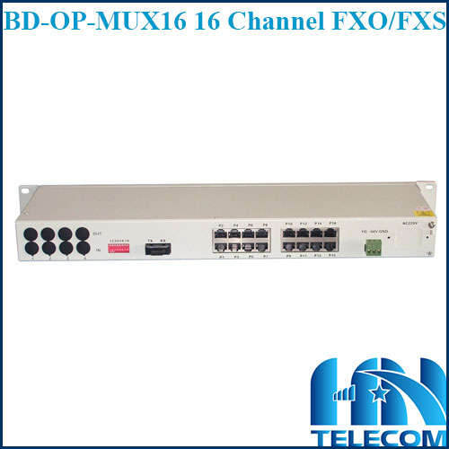 Bộ chuyển đổi quang thoại 16 kênh BD-OP-MUX16