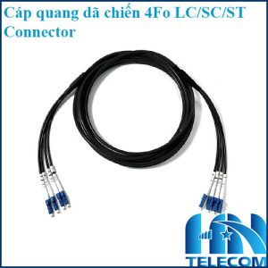 Cáp quang dã chiến 4Fo LC connector
