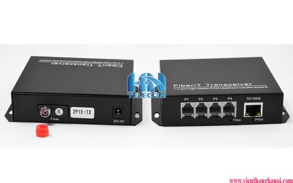Bộ chuyển đổi quang thoại 4 kênh PCM 3M-T-R4P1ET