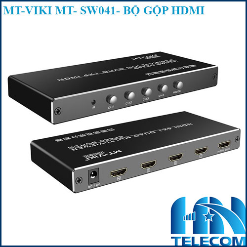 mt- viki mt- sw041- bộ gộp hdmi vào 4 ra 1