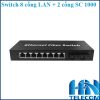 Switch 8 cổng Lan với 2 cổng SC