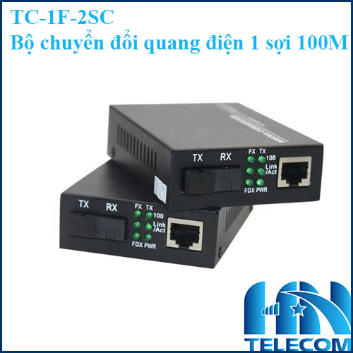 TC-1F-2SC - Bộ chuyển đổi quang điện 1 sợi 10/100Mbps