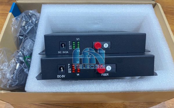 Hình ảnh bộ chuyển đổi video quang 4 kênh 2