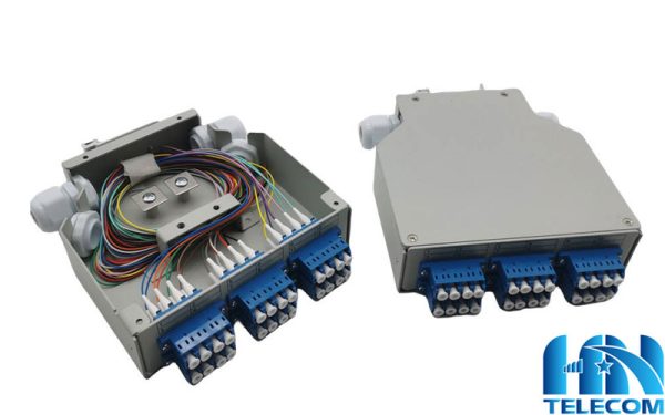 Giới thiệu chi tiết về Hộp phối quang ODF 8FO LC/UPC Din-rail chuẩn công nghiệp