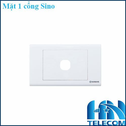 Mặt 1 công tắc Sino S181/X hình chữ nhật