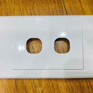 Giới thiệu về Mặt 2 công tắc Sino S182/X hình chữ nhật, wallplate 2 cổng