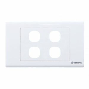 Ưu điểm nổi bật của sản phẩm Mặt 4 cổng Sino S184/X hình chữ nhật, wallplate 4 cổng