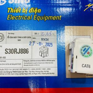 ứng dụng thực tế của Ổ cắm mạng Sino CAT6 S30RJ886 Vanlock S18 âm tường