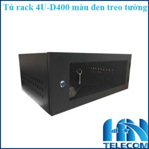 Tủ rack 4U - D400 màu đen treo tường
