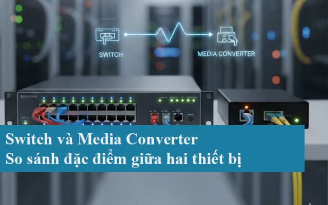 Switch và Media Converter-So sánh đặc điểm giữa hai thiết bị