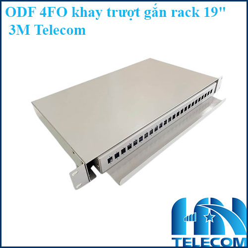Hộp phối quang ODF 4FO khay trượt gắn rack 19" | 3M Telecom